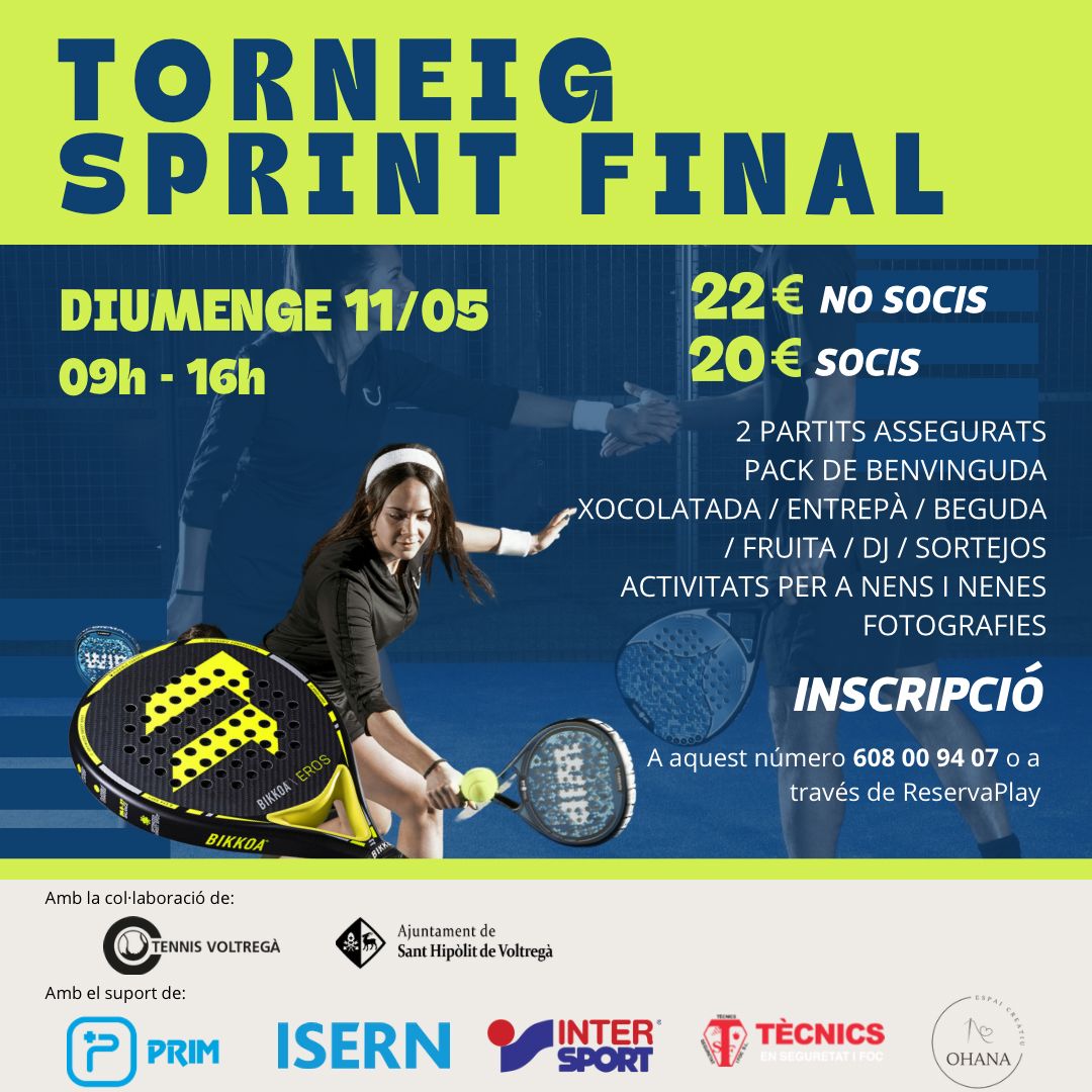 Web Torneig Padel Sprint Final Torneig Sprint Final Padel 11 de maig al Tennis Voltregà